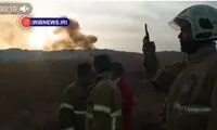 انتشار تصاویری از آتش‌سوزی خبرساز پرند در صداوسیما