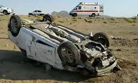 واژگونی مرگبار سمند در اصفهان با 4 کشته