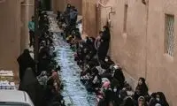 طولانی‌ترین سفره افطاری در ایران پهن شد 