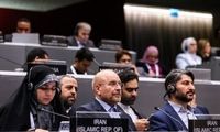 حرکت خبرساز قالیباف هنگام سخنرانی نماینده اسرائیل