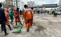 وضعیت بزرگراه باقری پس از اصابت مجدد موشک