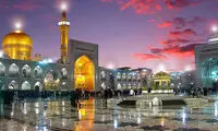 تصویر زیبا از حال و هوای زائران حرم رضوی