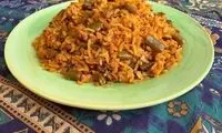 طرز تهیه لوبیا پلوی گیاهی بدون گوشت
