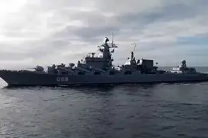 ناو 186 متری روس که در ساحل ایران پهلو گرفت