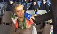 تصویر بازیگر بی‌حجاب مقابل دوربین صداوسیما