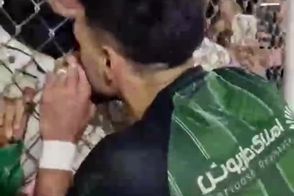 شادی عاشقانه ستاره خیبر با همسرش بعد از شکست پرسپولیس