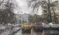 دوباره یک نمه برف بارید، خیابان‌های تهران قفل شد!