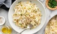 طرز تهیه پاستا فوتوچینی مرغ و قارچ