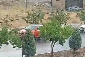 باران شدید تابستانی این نقطه از تهران را شست
