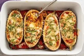 طرز تهیه یک غذای مجلسی و ایتالیایی با بادمجان