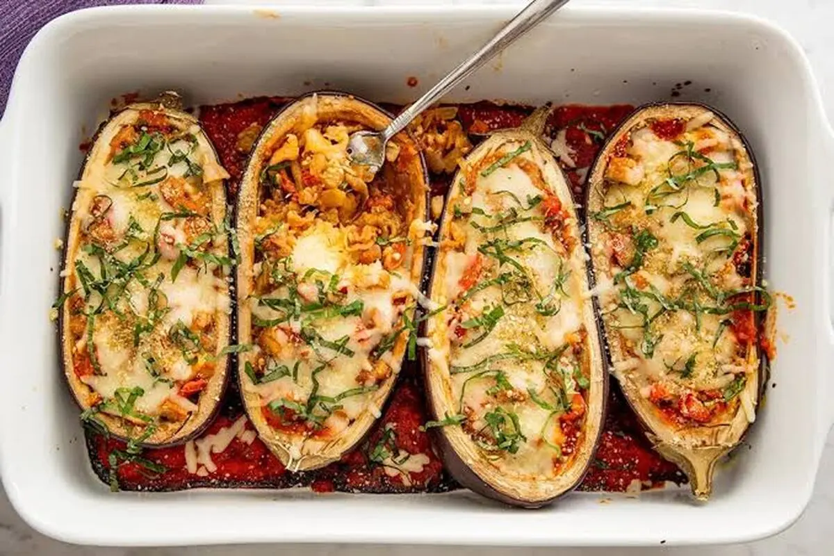 طرز تهیه یک غذای مجلسی و ایتالیایی با بادمجان
