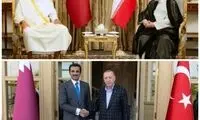 تفاوت پوشش امیر قطر در دیدار با رئیسی و اردوغان