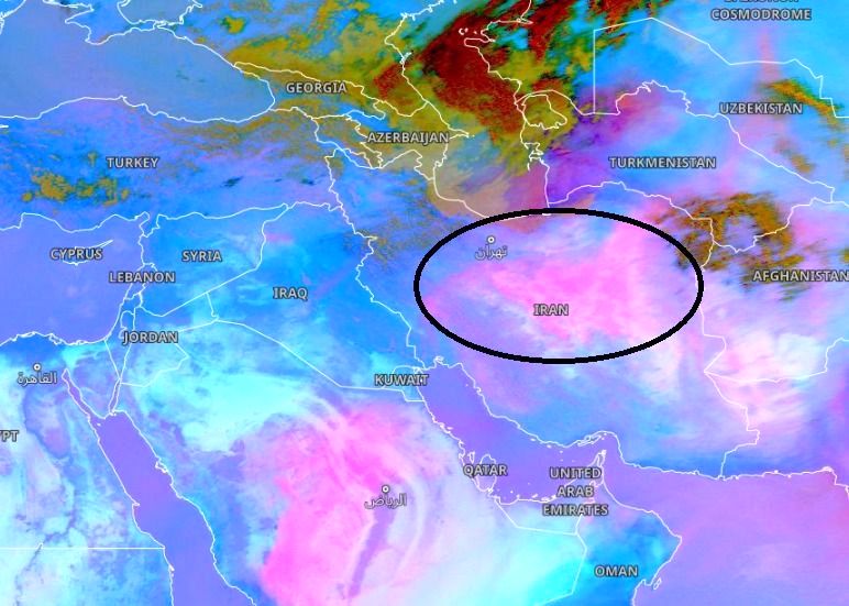 تصویرِ وحشتناک از وضعیت گرد و خاک در ایران