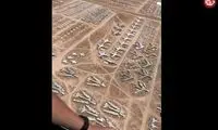 نمایی از بزرگترین قبرستان هواپیماها در دنیا