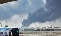 ستون دود از مرکز دبی بلند شد