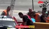 ویدئویی که قربانی پیست اتومبیلرانی لحظاتی قبل از تصادف گرفت