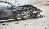 لحظه هولناک چپ‌کردن خودرو وسط بزرگراه 