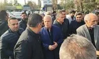 ستاره‌های فوتبال ایران در مراسم خاکسپاری پروین