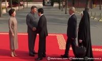 اصرار همسر رهبر چین به دست دادن با پزشکیان