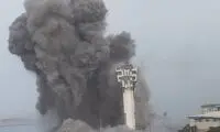 لحظه حمله مجدد به برج ترافیک دریایی چابهار