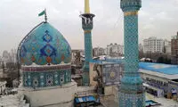 نمایی از امامزاده صالح تجریش در دوره قاجار