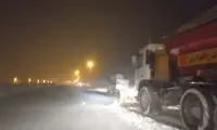 اولین برف پاییزی این نقطه تهران را سپیدپوش کرد