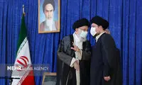 عکس دیده‌نشده از گفتگوی رهبری با سیدحسن 