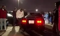 لحظه تصادف وحشتناک خودرو در اتوبان