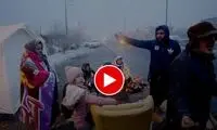 گلایه شهروند زلزله‌زده از برخورد بد استاندار 