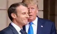 مکرون، ترامپ را به سخره گرفت