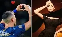  استوری عاشقانه جورجینا با عکس رونالدو