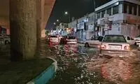 بارش شدید باران، تمام این شهر را زیر آب برد