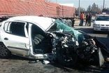 تصادف شدید خودروی لاماری با پژو ۲۰۶ در کمربندی چالوس