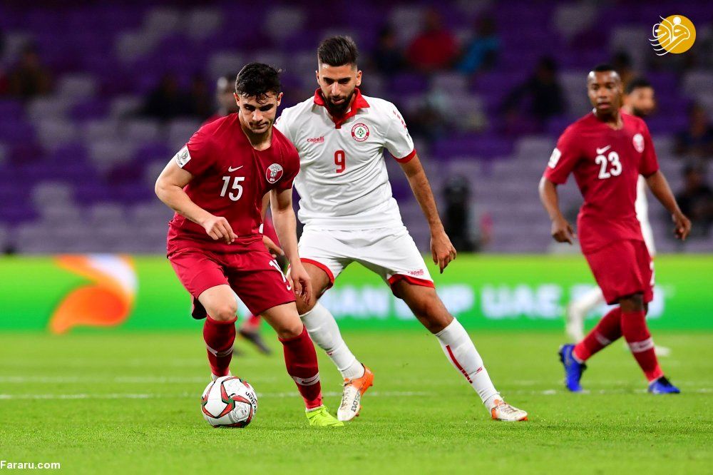 گل دوم قطر به لبنان توسط معز علی