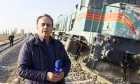 خارج شدن قطار از ریل در ایستگاه هشتگرد