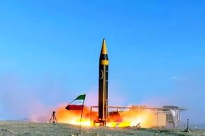 رد موشک‌های ایرانی در آسمان رام‌ الله فلسطین 