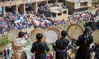 تصاویر دیدنی از جشن بزرگ هزار دف در کردستان