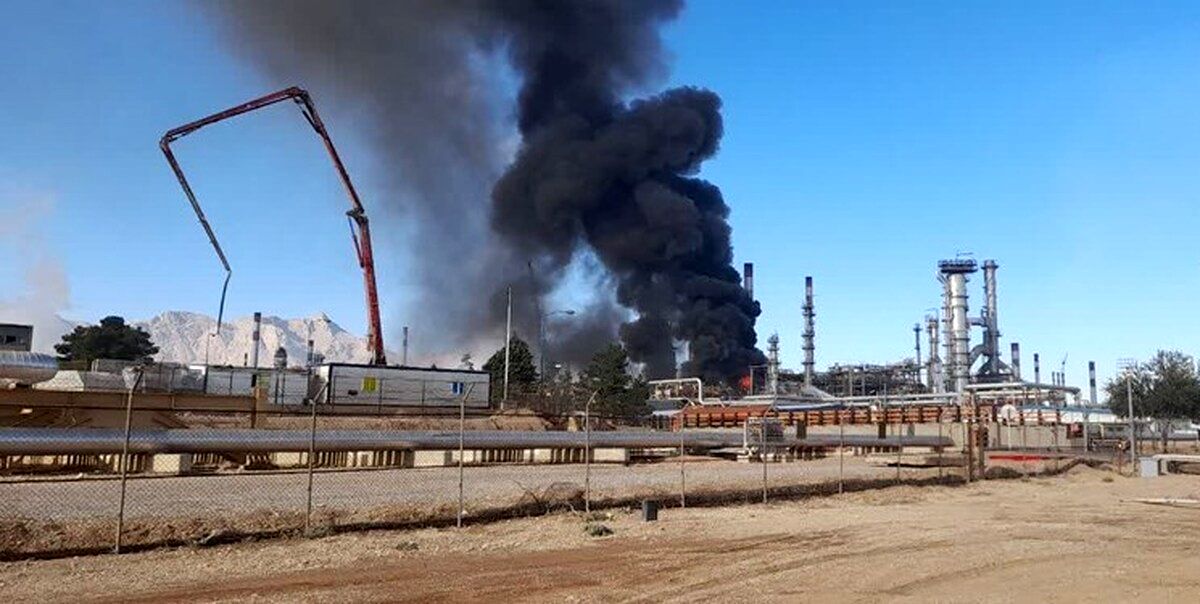 آتش‌سوزی در پالایشگاه اصفهان