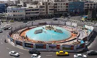 رونمایی از مجسمه جدید میدان انقلاب
