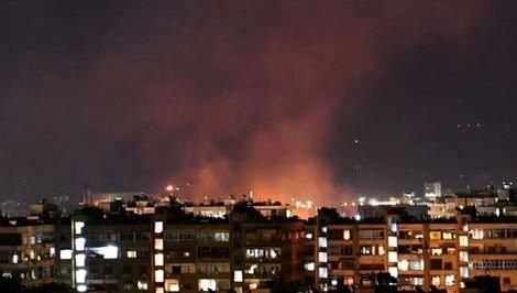 ویدئویی از حمله هوایی و شبانه اسرائیل به دمشق