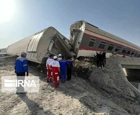 اعلام 4 مقصر واژگونی قطار مسافربری مشهد - یزد