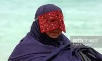 تصاویری از زنان نقاب‌دار جزیره قشم