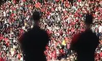 شعارهای تند پرسپولیسی‌ها علیه ستاره آبی‌پوش