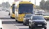 تصویری از اتوبوس اختصاصی النصر در تهران