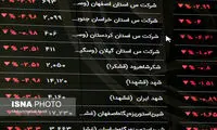 شاخص بورس تهران در احاطه رنگ قرمز