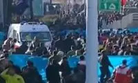 لحظه انفجار دوم در مسیر گلزار شهدای کرمان