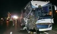 لحظه تلخ سکته راننده اتوبوس در پشت فرمان