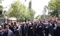 حضور مخبر و پزشکیان در اجتماع عزاداران پاستور 