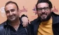 ژست بامزه محسن کیایی و مهران احمدی در فیلم جدیدشان