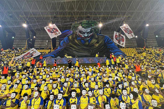 طرح موزاییکی زیبای هواداران النصر در آسیا